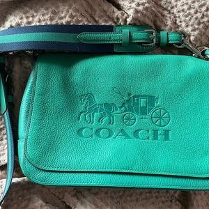 Coach flap shoulder bag